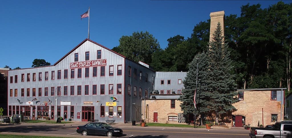 The historic Lift Bridge in Stillwater, Minnesota over the St. Croix River